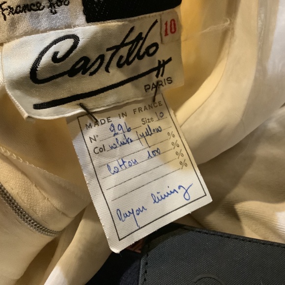 Vintage couture Castillo for Lanvin Paris for I.Magnin perfect unworn NWT - Picture 8 of 8